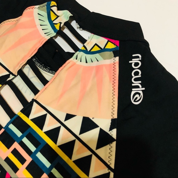 Rip Curl Rash Guard Shirt Junior Size XS Multicolor - Picture 3 of 6